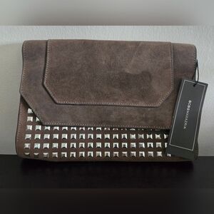 BCBG MaxAzria Suede Clutch (Suede) NWT